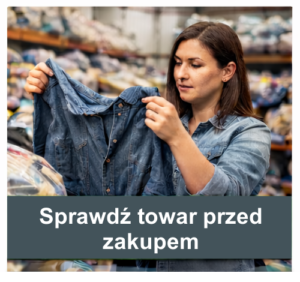 sprawdź towar przed zakupem