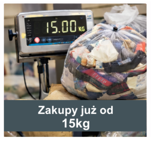zakup odzieży już od 15 kg